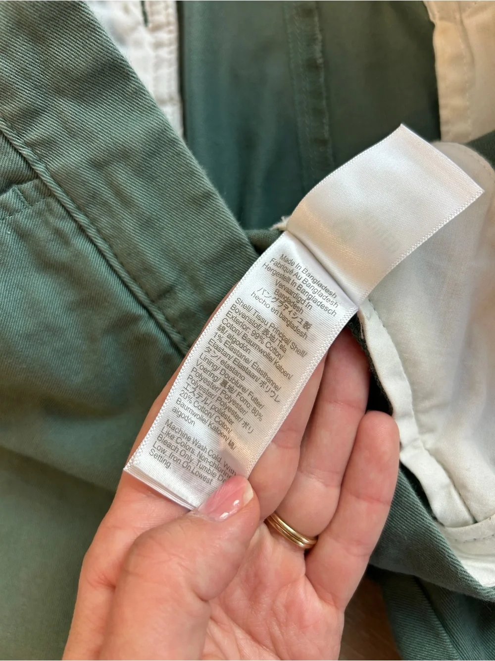 J.Crew Flex Green Chino Pants Size 33x32